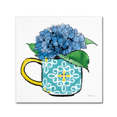 Beth Grove 'Floral Teacups III' Canvas Art,18x18